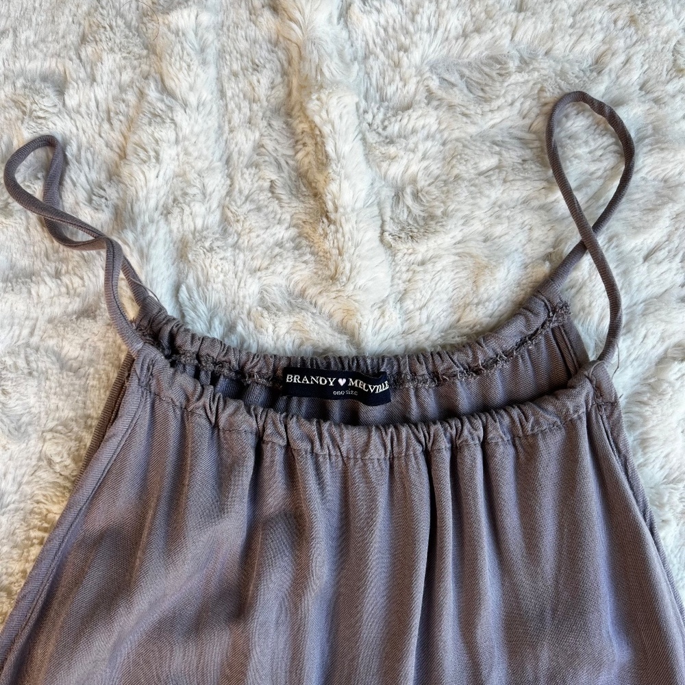 Brandy Melville Blanche Dusty Lavender Romper OSFA - Picture 6 of 6